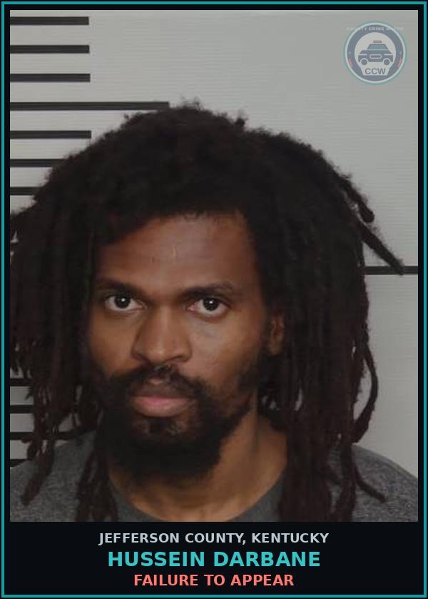 Booking mugshot of Hussein Darbane in Jefferson County