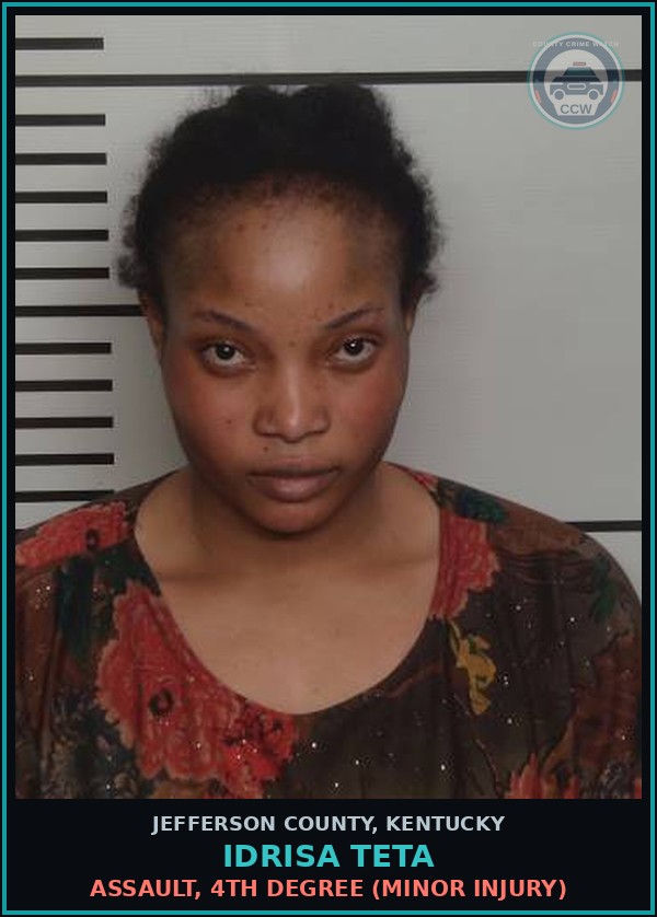 Booking mugshot of Idrisa Teta in Jefferson County