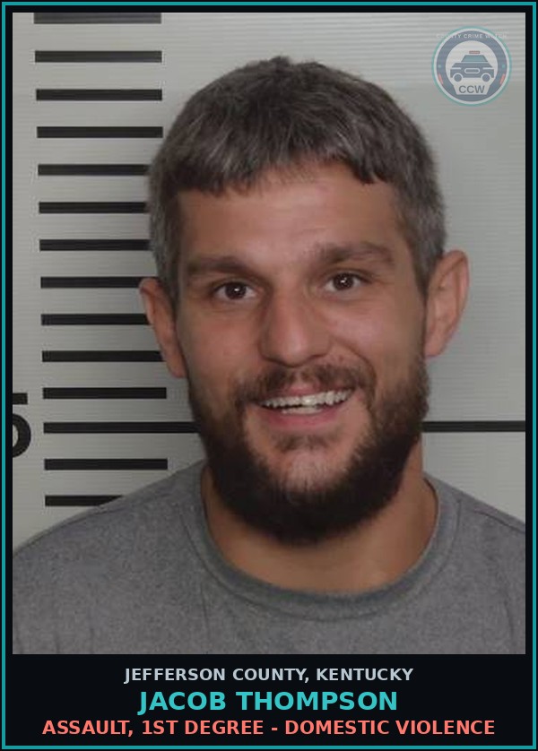 Booking mugshot of Jacob Thompson in Jefferson County