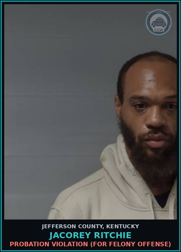 Booking mugshot of Jacorey Ritchie in Jefferson County