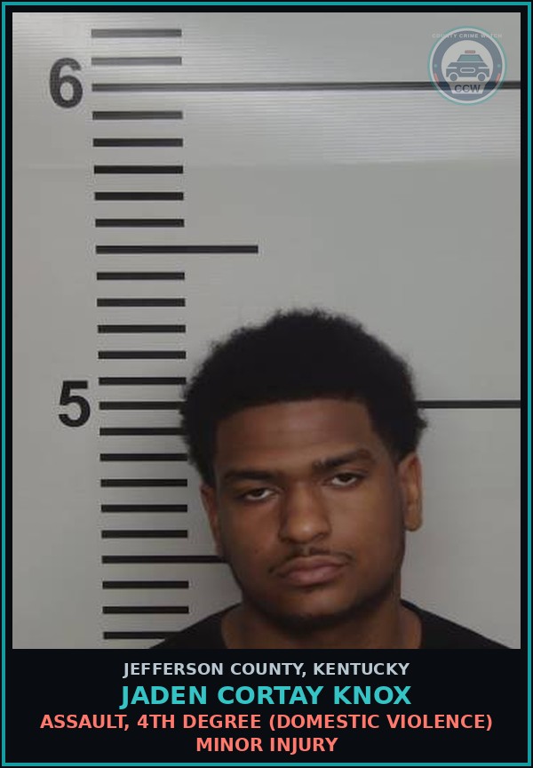 Booking mugshot of Jaden Cortay Knox in Jefferson County