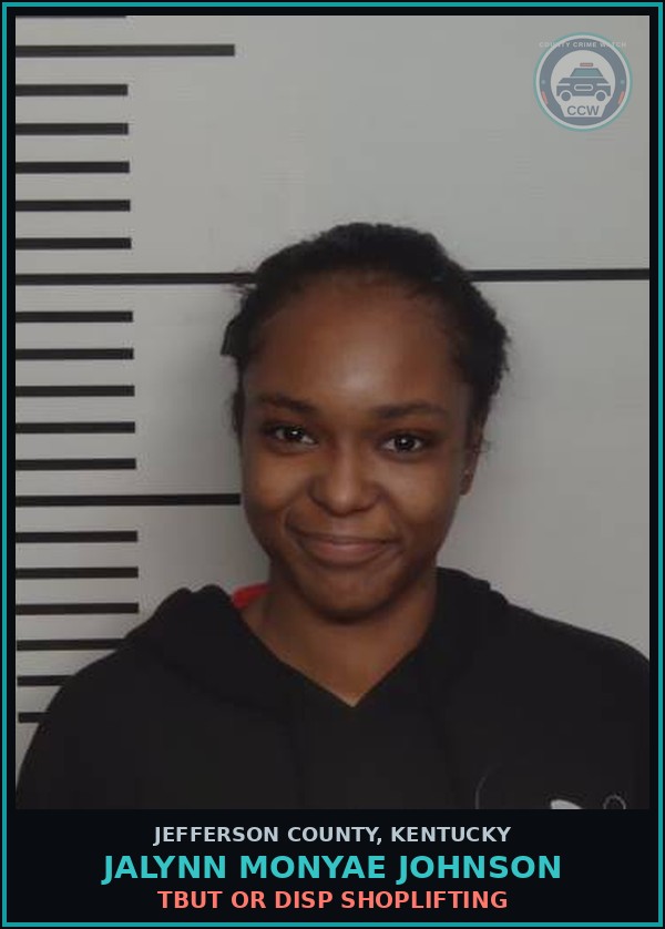 Booking mugshot of Jalynn Monyae Johnson in Jefferson County