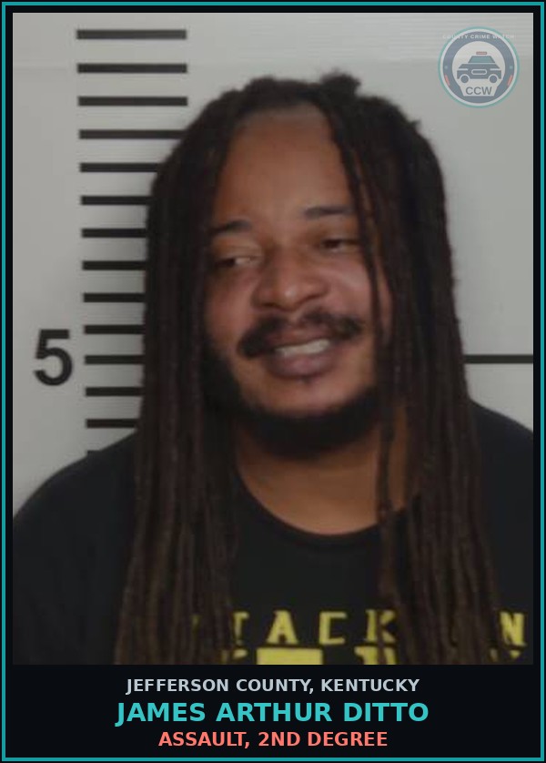 Booking mugshot of James Arthur Ditto in Jefferson County