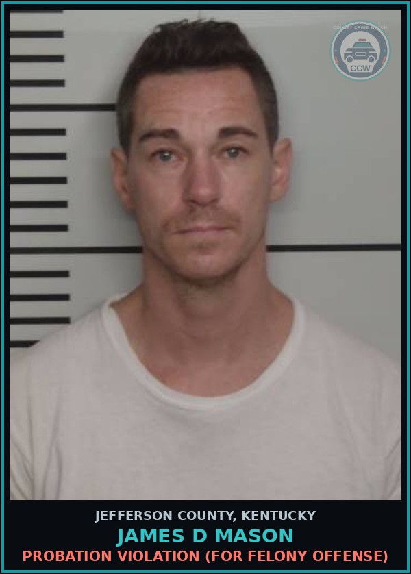 Booking mugshot of James D Mason in Jefferson County