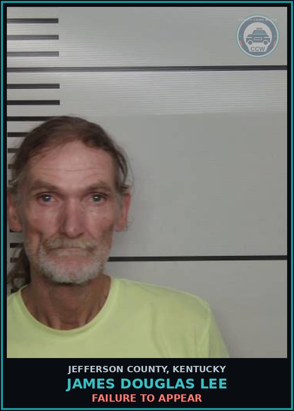 Booking mugshot of James Douglas Lee in Jefferson County