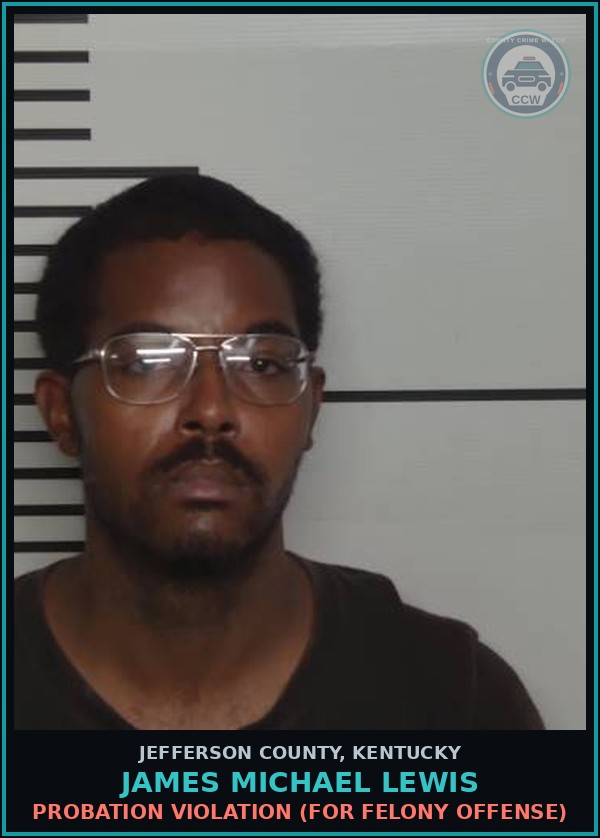Booking mugshot of James Michael Lewis in Jefferson County