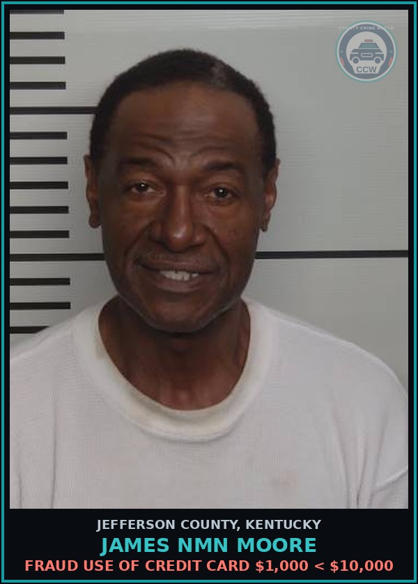 Booking mugshot of James Nmn Moore in Jefferson County
