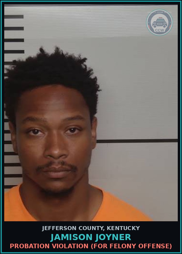 Booking mugshot of Jamison Joyner in Jefferson County