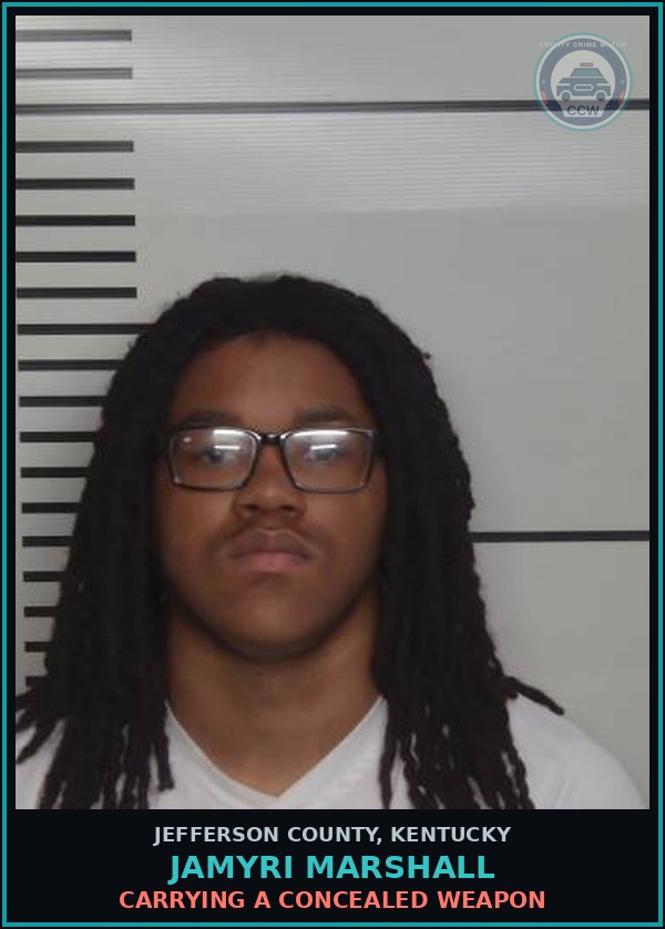 Booking mugshot of Jamyri Marshall in Jefferson County