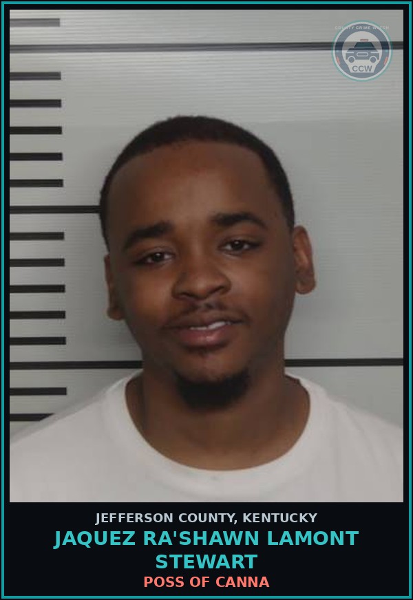 Booking mugshot of Jaquez Ra'Shawn Lamont Stewart in Jefferson County