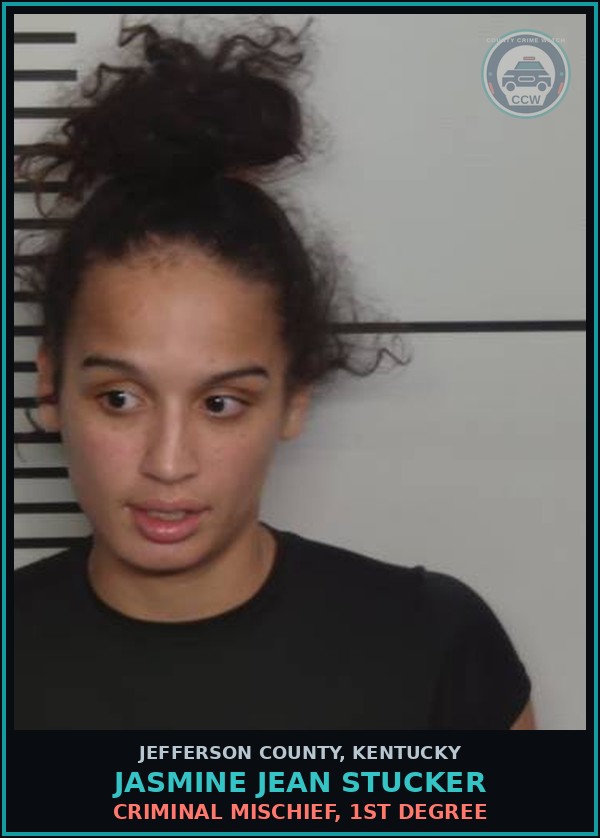 Booking mugshot of Jasmine Jean Stucker in Jefferson County