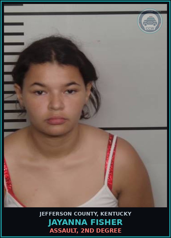 Booking mugshot of Jayanna Fisher in Jefferson County