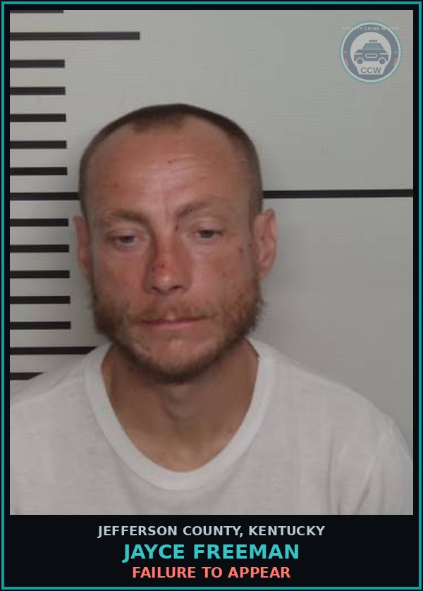 Booking mugshot of Jayce Freeman in Jefferson County