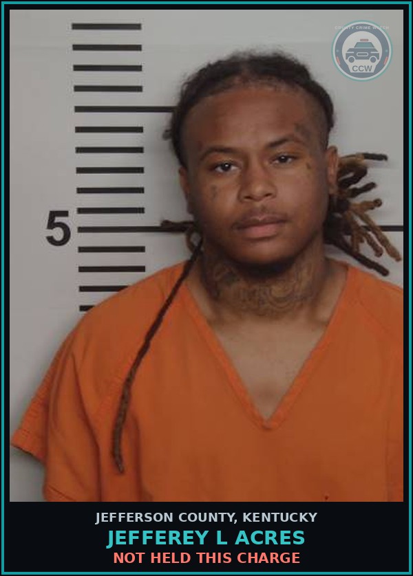 Booking mugshot of Jefferey L Acres in Jefferson County