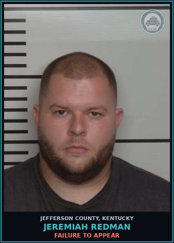 Booking mugshot of Jeremiah Redman in Jefferson County