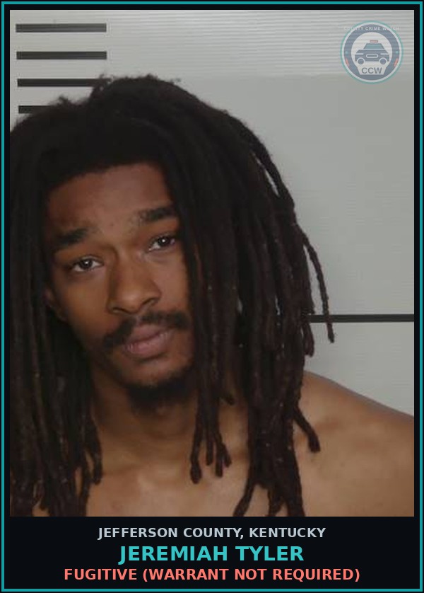 Booking mugshot of Jeremiah Tyler in Jefferson County