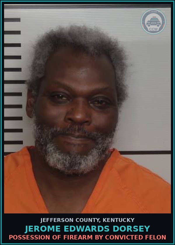 Booking mugshot of Jerome Edwards Dorsey in Jefferson County