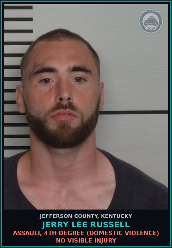 Booking mugshot of Jerry Lee Russell in Jefferson County