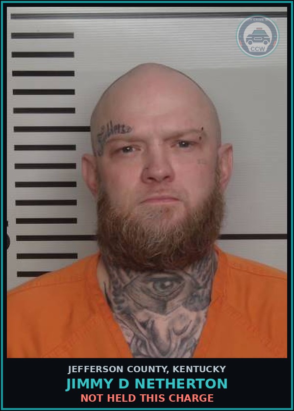Booking mugshot of Jimmy D Netherton in Jefferson County