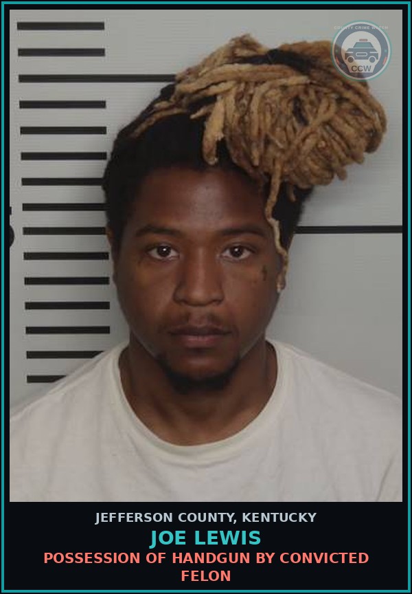 Booking mugshot of Joe Lewis in Jefferson County