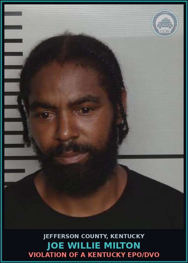 Booking mugshot of Joe Willie Milton in Jefferson County