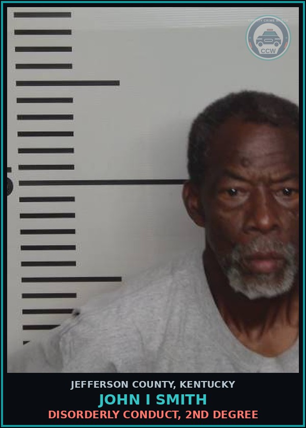 Booking mugshot of John I Smith in Jefferson County