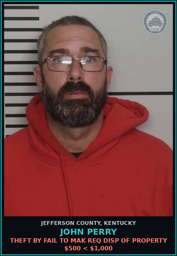 Booking mugshot of John Perry in Jefferson County