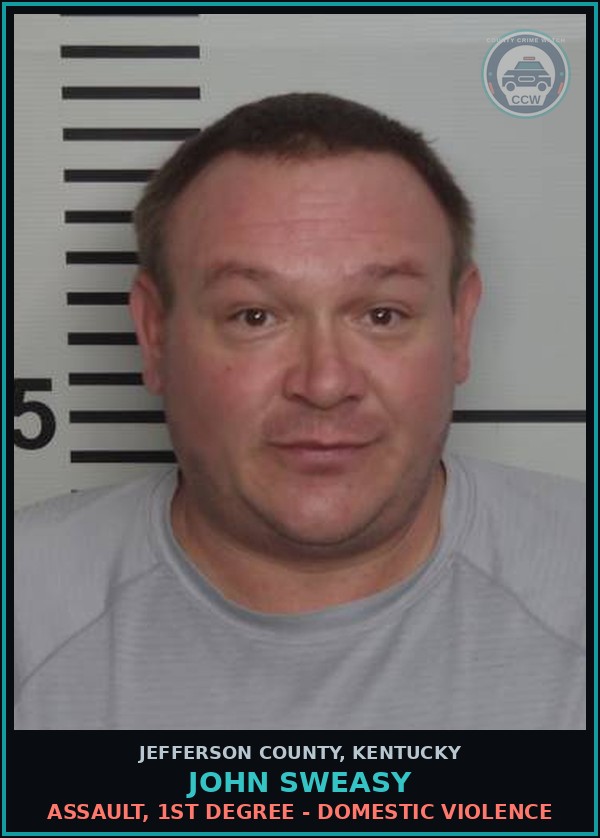 Booking mugshot of John Sweasy in Jefferson County