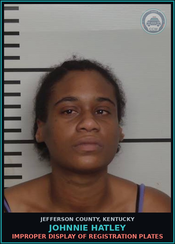 Booking mugshot of Johnnie Hatley in Jefferson County