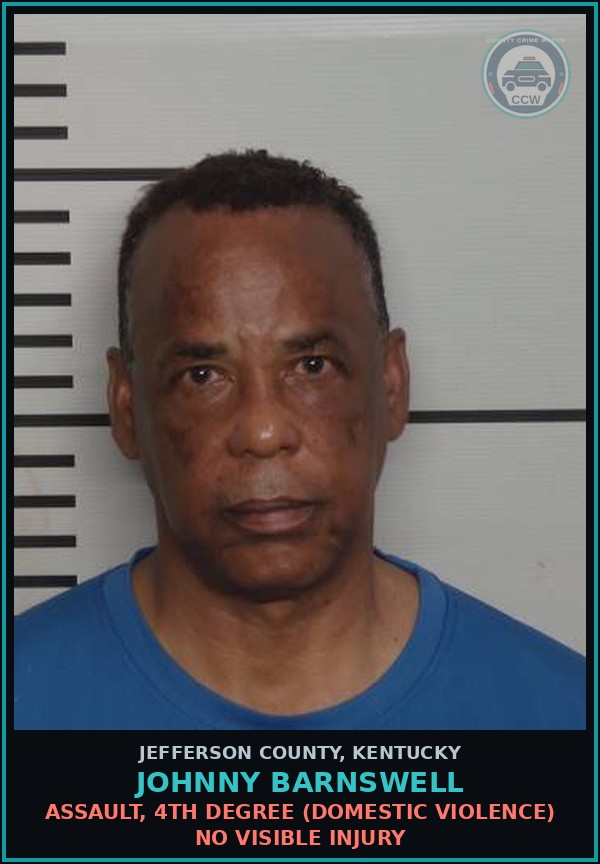 Booking mugshot of Johnny Barnswell in Jefferson County