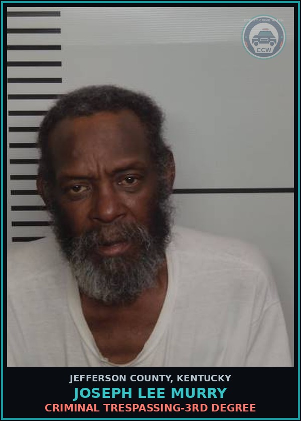 Booking mugshot of Joseph Lee Murry in Jefferson County