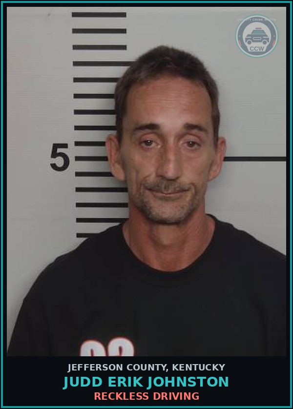 Booking mugshot of Judd Erik Johnston in Jefferson County