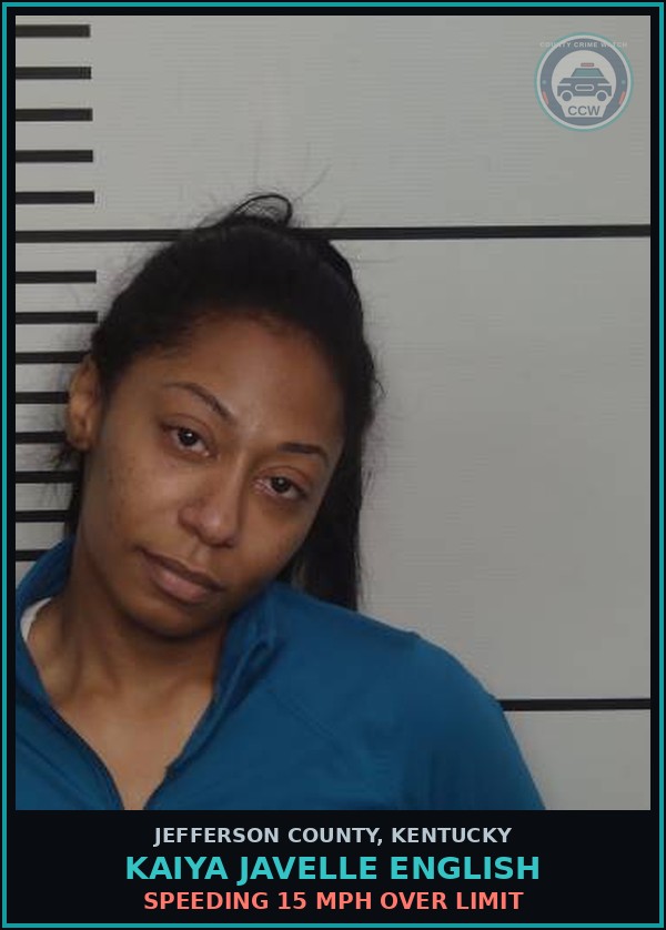 Booking mugshot of Kaiya Javelle English in Jefferson County