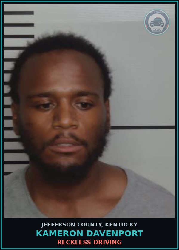 Booking mugshot of Kameron Davenport in Jefferson County
