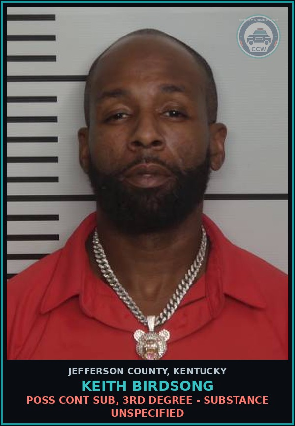 Booking mugshot of Keith Birdsong in Jefferson County