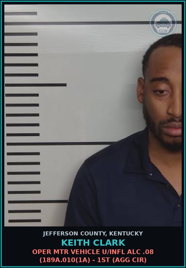 Booking mugshot of Keith Clark in Jefferson County
