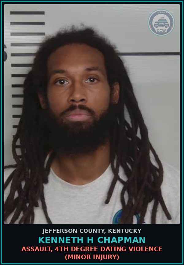 Booking mugshot of Kenneth H Chapman in Jefferson County
