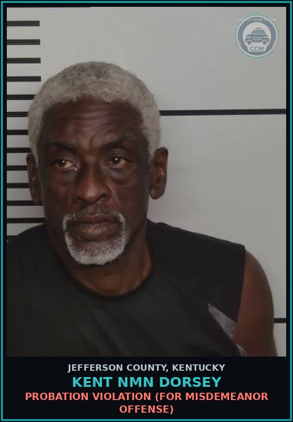 Booking mugshot of Kent Nmn Dorsey in Jefferson County