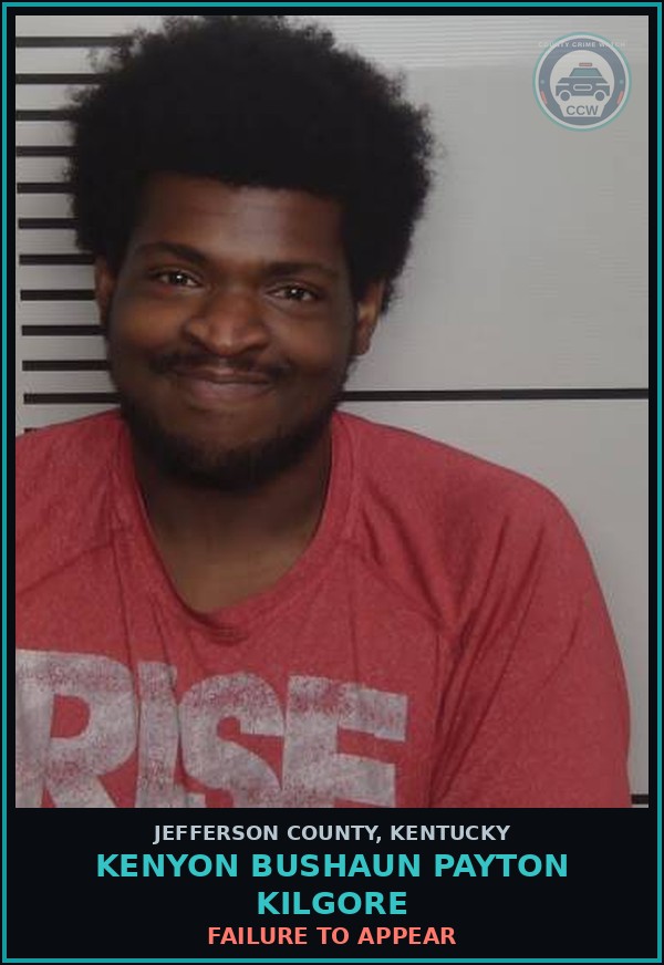 Booking mugshot of Kenyon Bushaun Payton Kilgore in Jefferson County