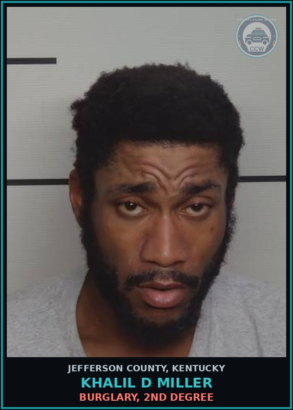 Booking mugshot of Khalil D Miller in Jefferson County