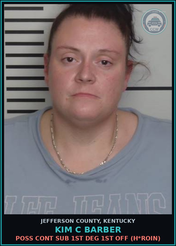 Booking mugshot of Kim C Barber in Jefferson County