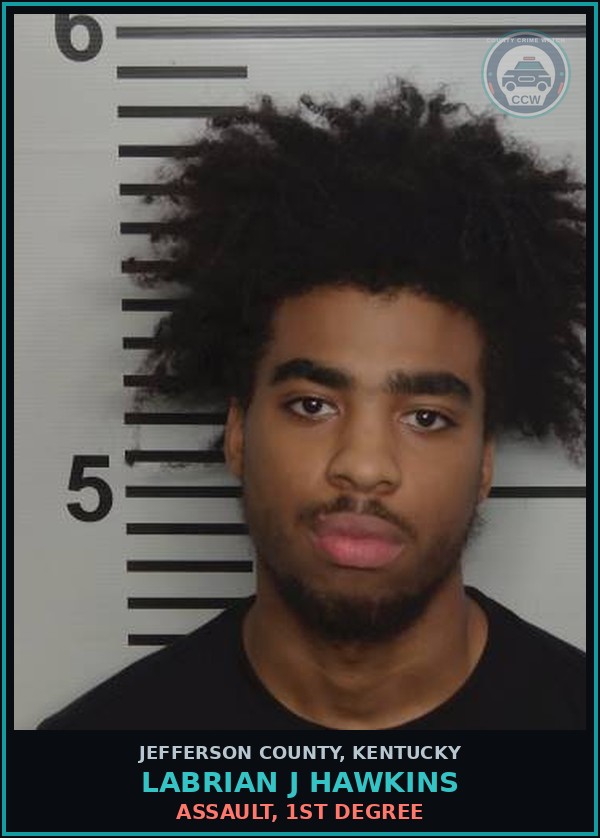 Booking mugshot of Labrian J Hawkins in Jefferson County
