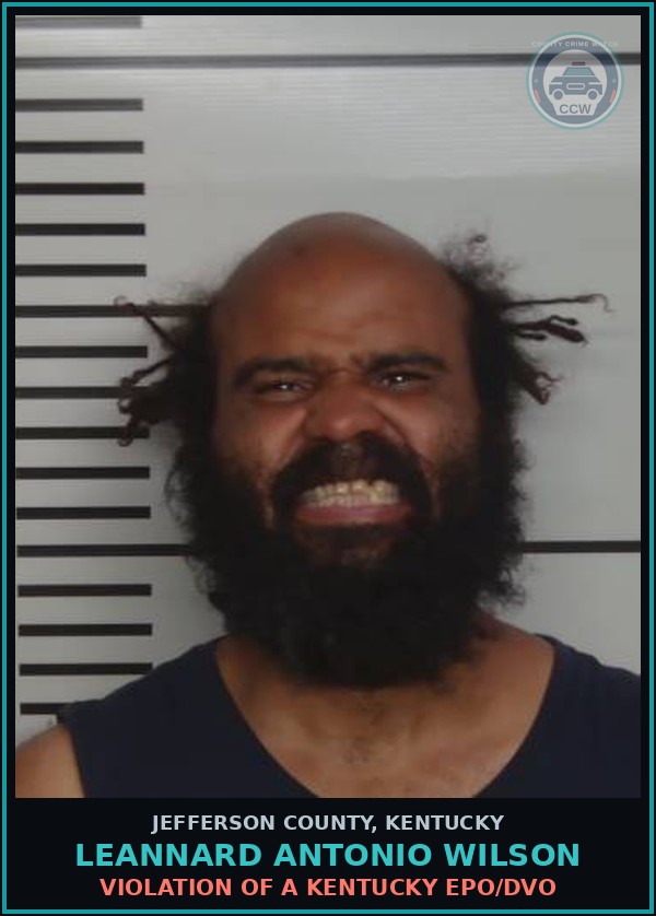Booking mugshot of Leannard Antonio Wilson in Jefferson County