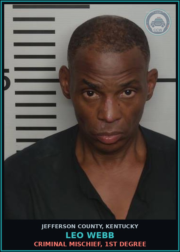 Booking mugshot of Leo Webb in Jefferson County
