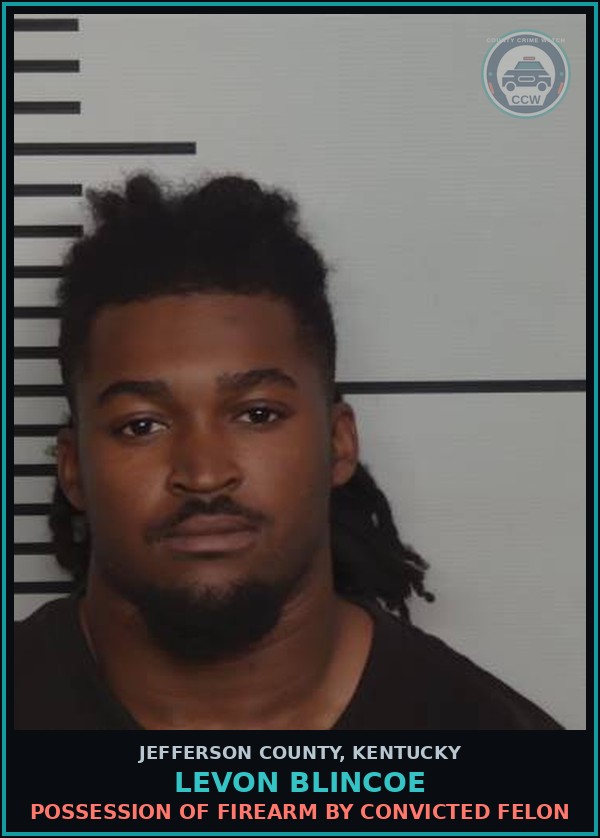 Booking mugshot of Levon Blincoe in Jefferson County
