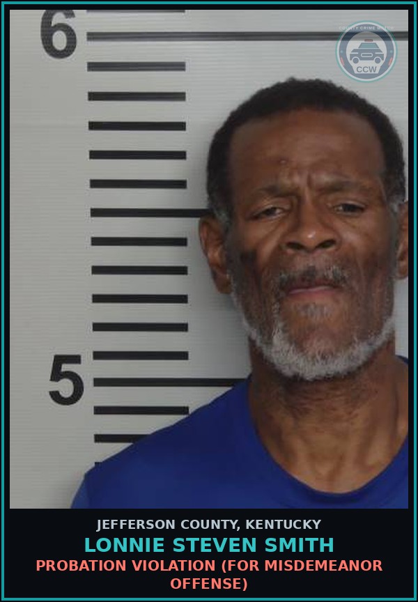 Booking mugshot of Lonnie Steven Smith in Jefferson County