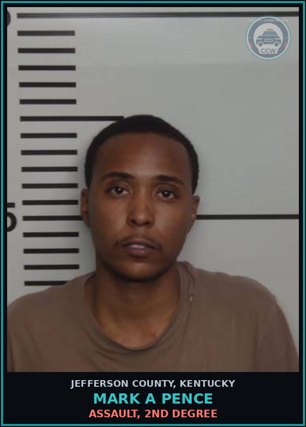 Booking mugshot of Mark A Pence in Jefferson County