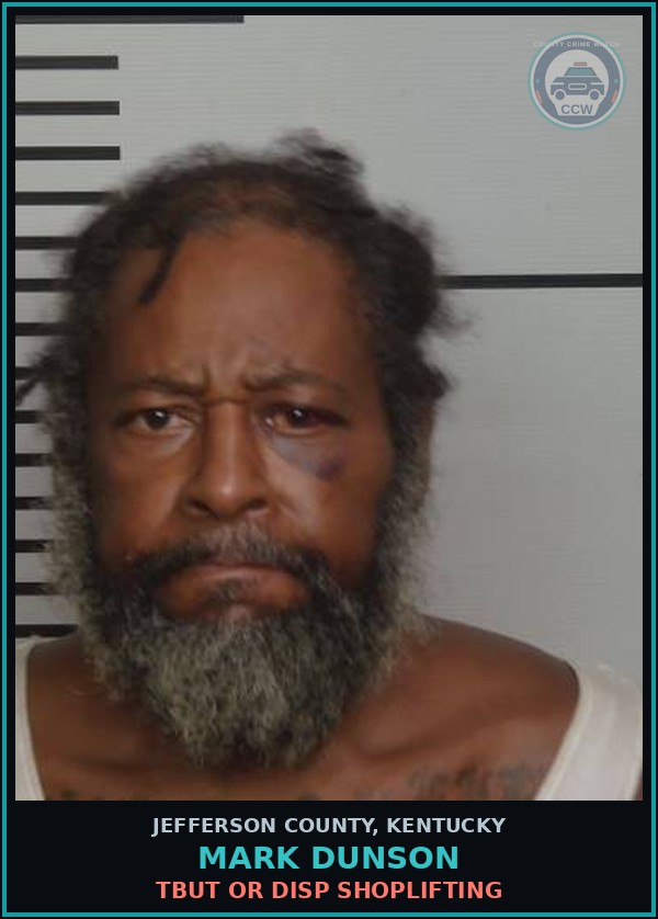 Booking mugshot of Mark Dunson in Jefferson County