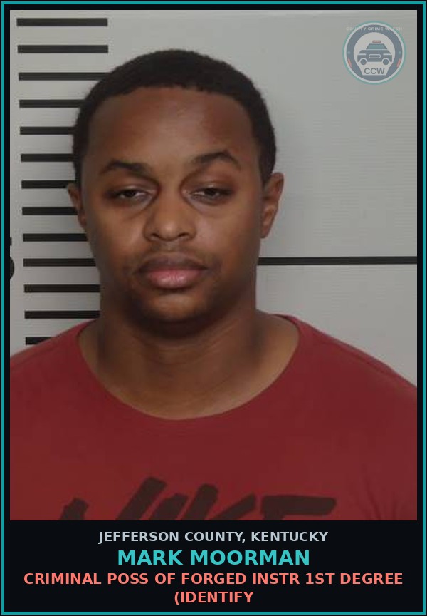 Booking mugshot of Mark Moorman in Jefferson County