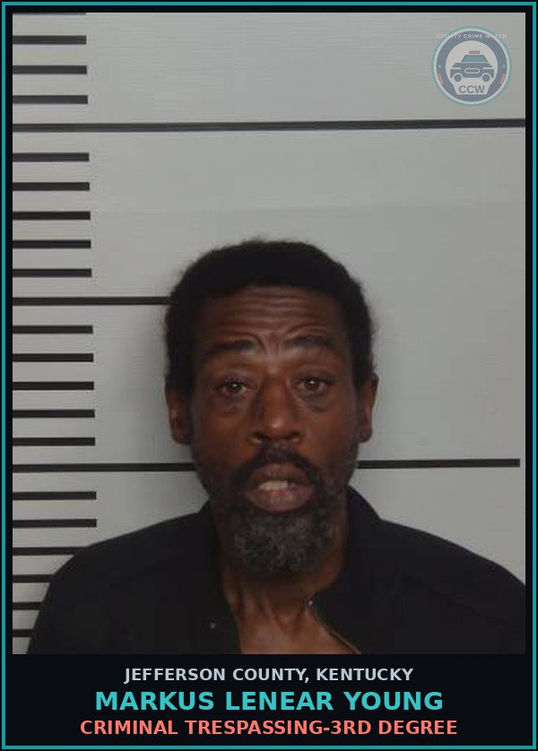 Booking mugshot of Markus Lenear Young in Jefferson County